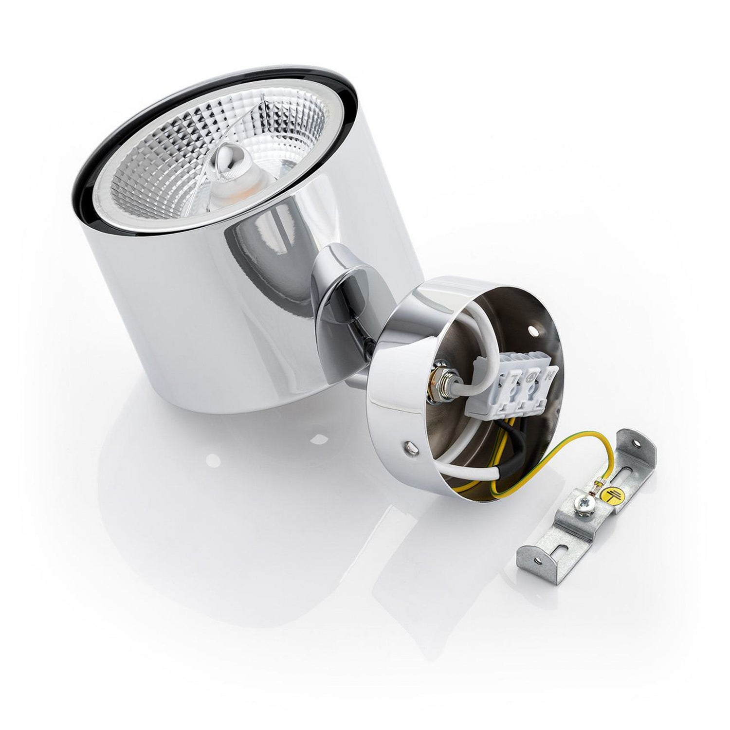 B-Ware Argon Chloe Deckenspot Leuchte Deckenstrahler Einflammig Stahl Verchromt - 5902553238860