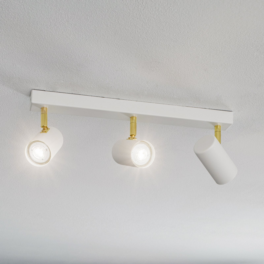Argon Deckenstrahler Spot Lampe Lund Weiß Dreiflammig Stahl Gu10 Led Spot Licht B-Ware - 5902553215601