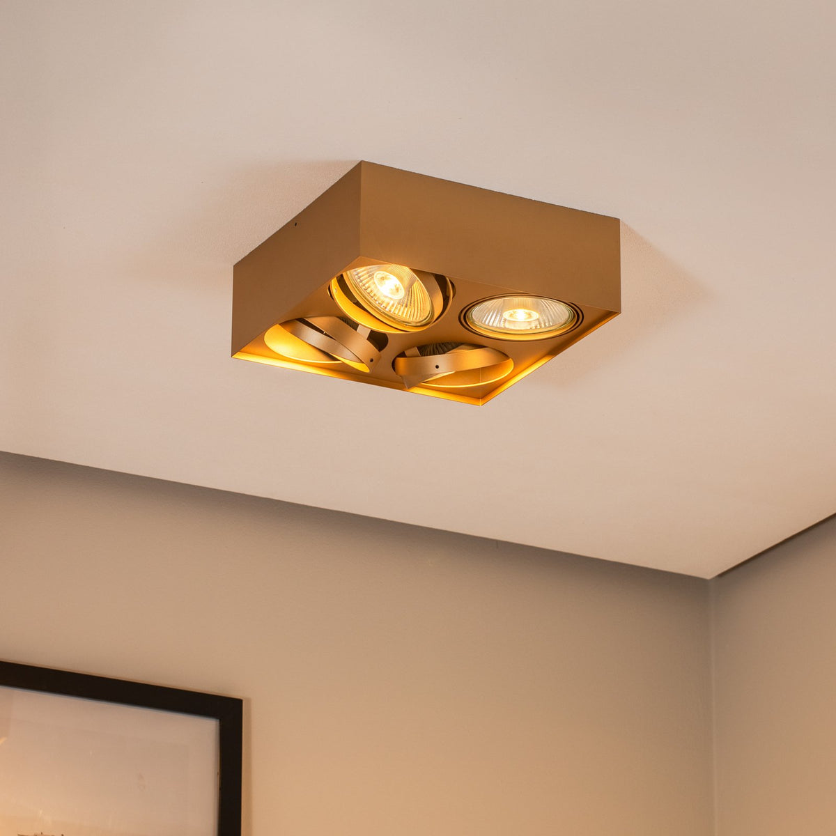 Argon Riesta Deckenstrahler Leuchte gold vierflammig Lampe Innenbeleuchtung - 5902553234879