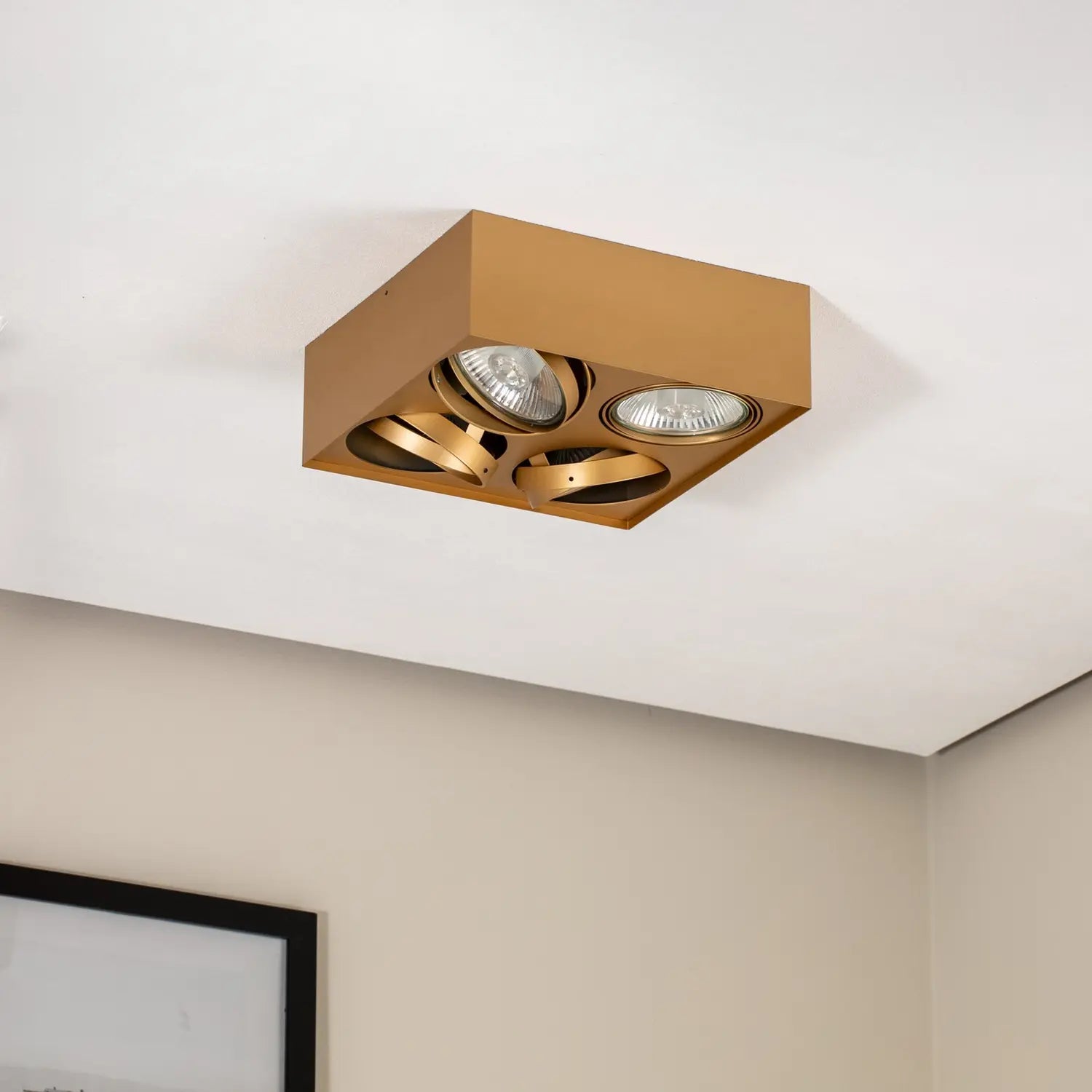 B-Ware Argon Riesta Deckenstrahler Leuchte Gold Vierflammig Lampe Innenbeleuchtung - 5902553234879