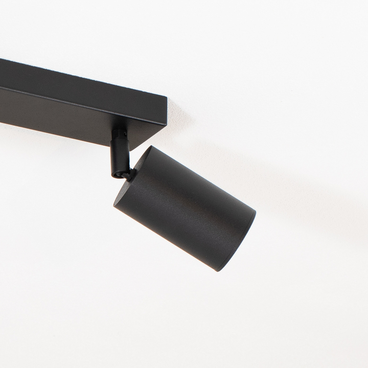 Argon Deckenstrahler Sado Schwarz Stahl Justierbar 3 Flammig Lang Lampe Leuchte B-Ware