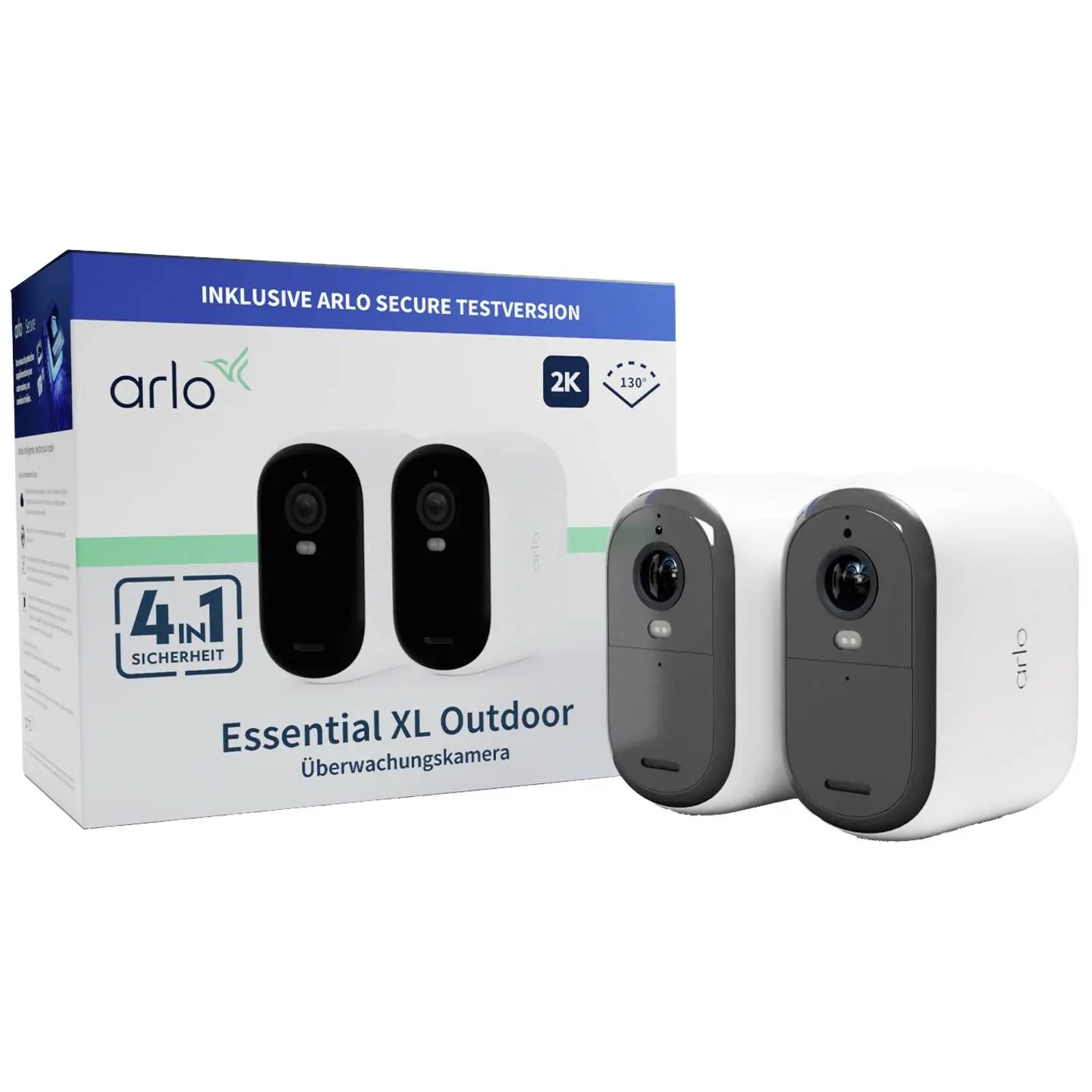 B-Ware Arlo überwachungskamera Sicherheitskamera Outdoor Wlan Akku Weiß 2er Set - 193108146470