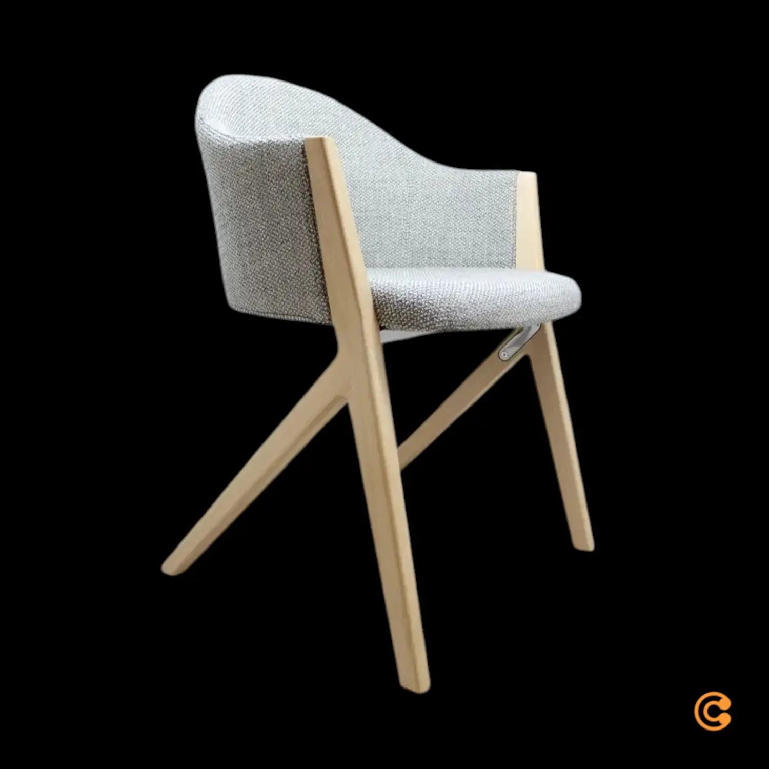 B-Ware Cassina 397 M10 Armlehnstuhl Designerstuhl Grau Holzbeine - 1