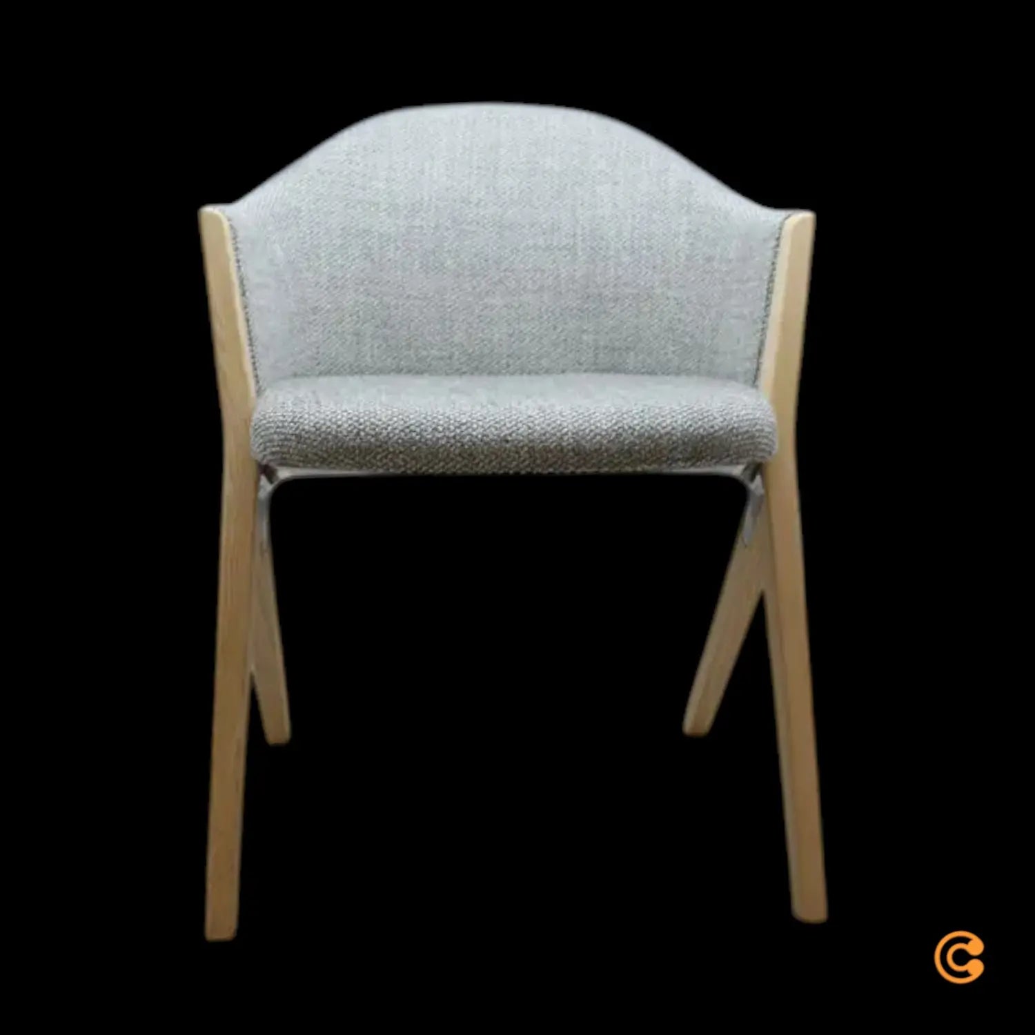 B-Ware Cassina 397 M10 Armlehnstuhl Designerstuhl Grau Holzbeine - 1