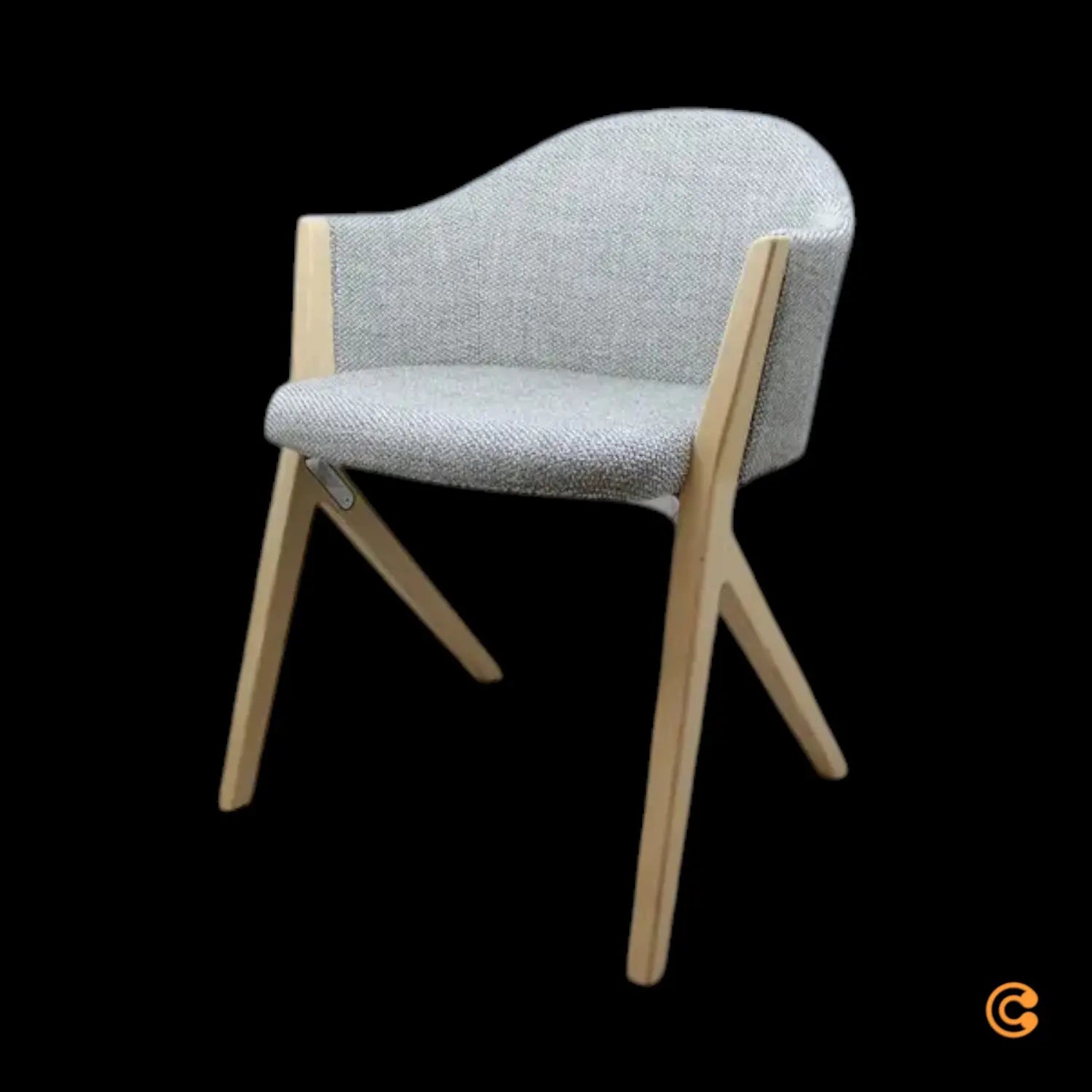 B-Ware Cassina 397 M10 Armlehnstuhl Designerstuhl Grau Holzbeine - 1