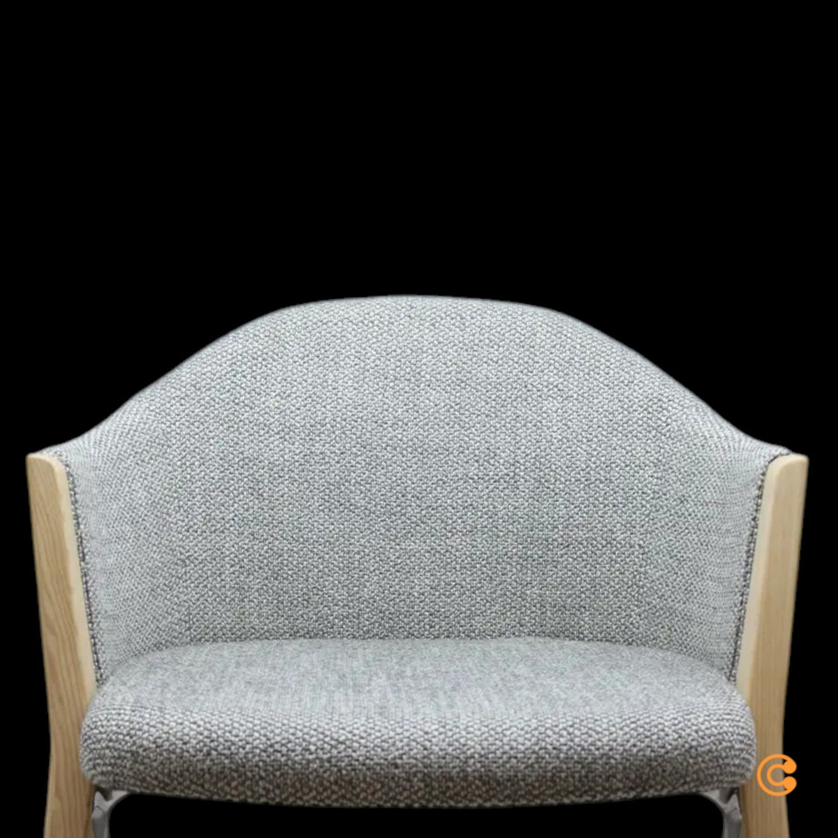 Cassina 397 M10 Armlehnstuhl Designerstuhl grau Holzbeine - 1