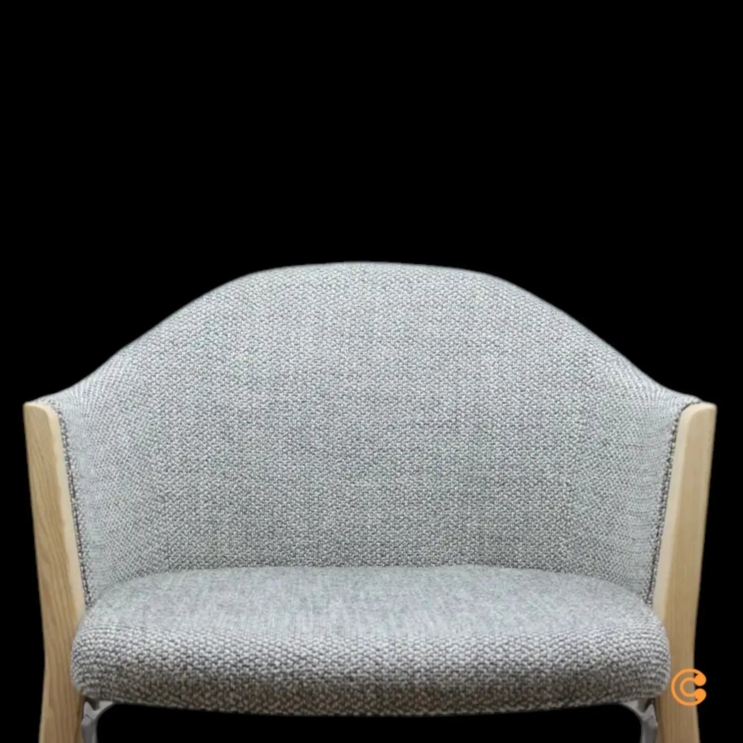 B-Ware Cassina 397 M10 Armlehnstuhl Designerstuhl Grau Holzbeine - 1