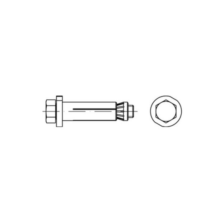 Lindapter Schraube HB 82031 Bolzen Hollo Bolt Stahl feuerverzinkt 29 STÜCK - 4051426845153