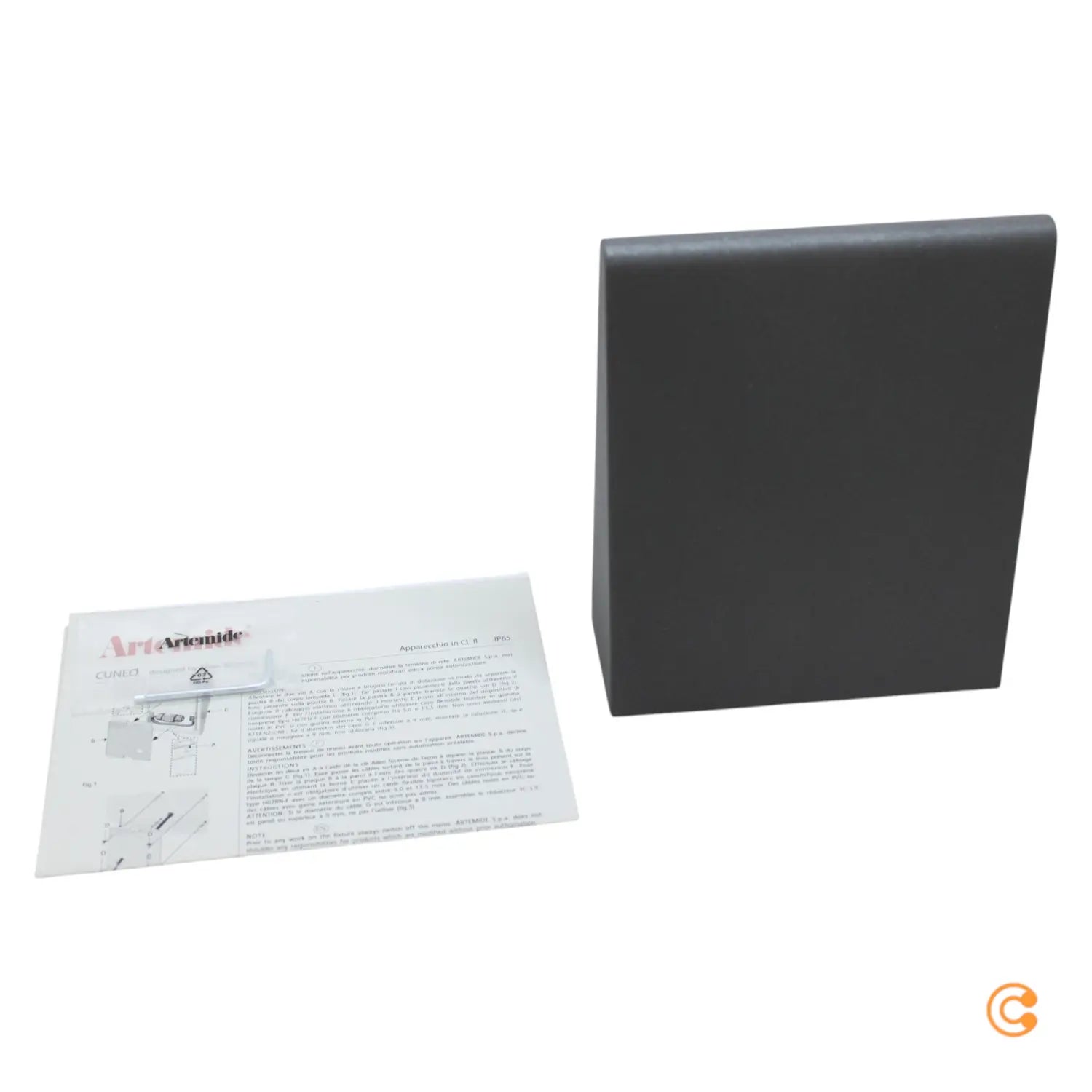 B-Ware Außenlampe Wandleuchte Led Leuchte Cuneo Anthrazit Aluminium Methacrylat 20 Cm - 8052993077943