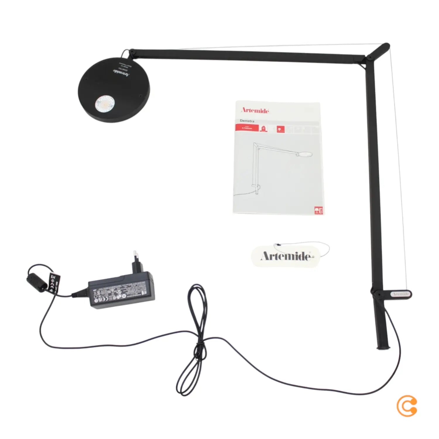 B-Ware Leuchtenkörper Tischleuchte Schreibtisch Demetra Led Body Schwarz Matt Ohne Fuß - 8052993059550