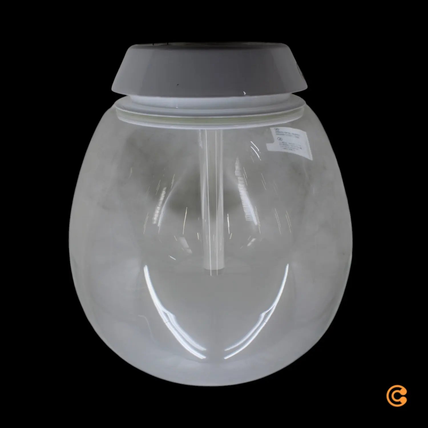 B-Ware Deckenleuchte Lampe Empatia Led Glas Weiß Transparent Leuchte ø 26 Cm Warmweiß - 8052993014115