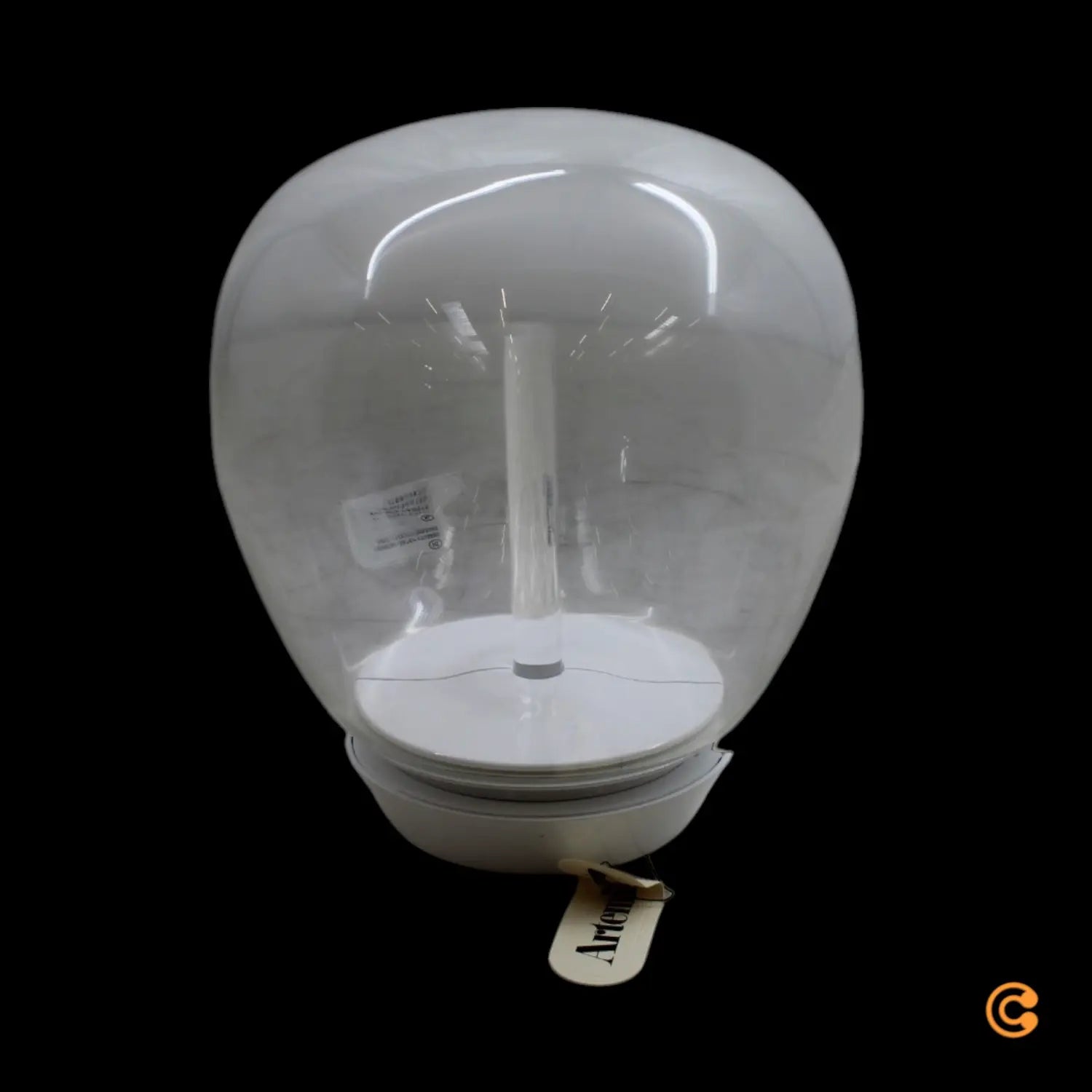B-Ware Deckenleuchte Lampe Empatia Led Glas Weiß Transparent Leuchte ø 26 Cm Warmweiß - 8052993014115