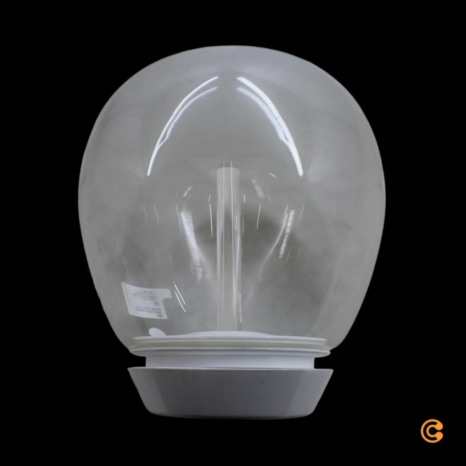 B-Ware Deckenleuchte Lampe Empatia Led Glas Weiß Transparent Leuchte ø 26 Cm Warmweiß - 8052993014115