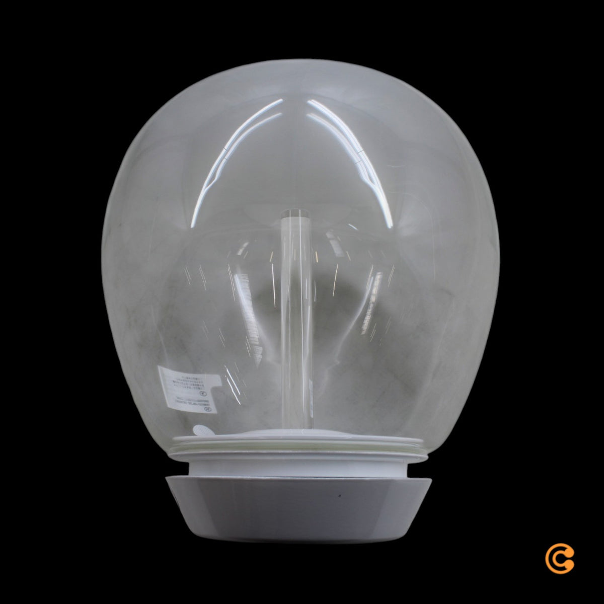 Deckenleuchte Lampe Empatia LED Glas Weiß Transparent Leuchte Ø 26 cm Warmweiß - 8052993014115