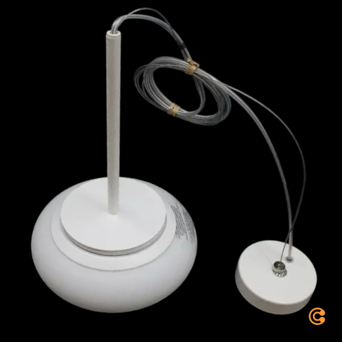 Itka Hängeleuchte Pendelleuchte Lampe Lampe LED weiß Stahl Glas Ø 20 cm - 8052993039958