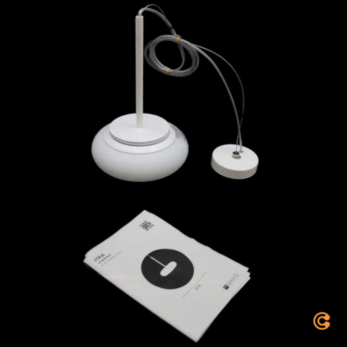 Itka Hängeleuchte Pendelleuchte Lampe Lampe LED weiß Stahl Glas Ø 20 cm - 8052993039958