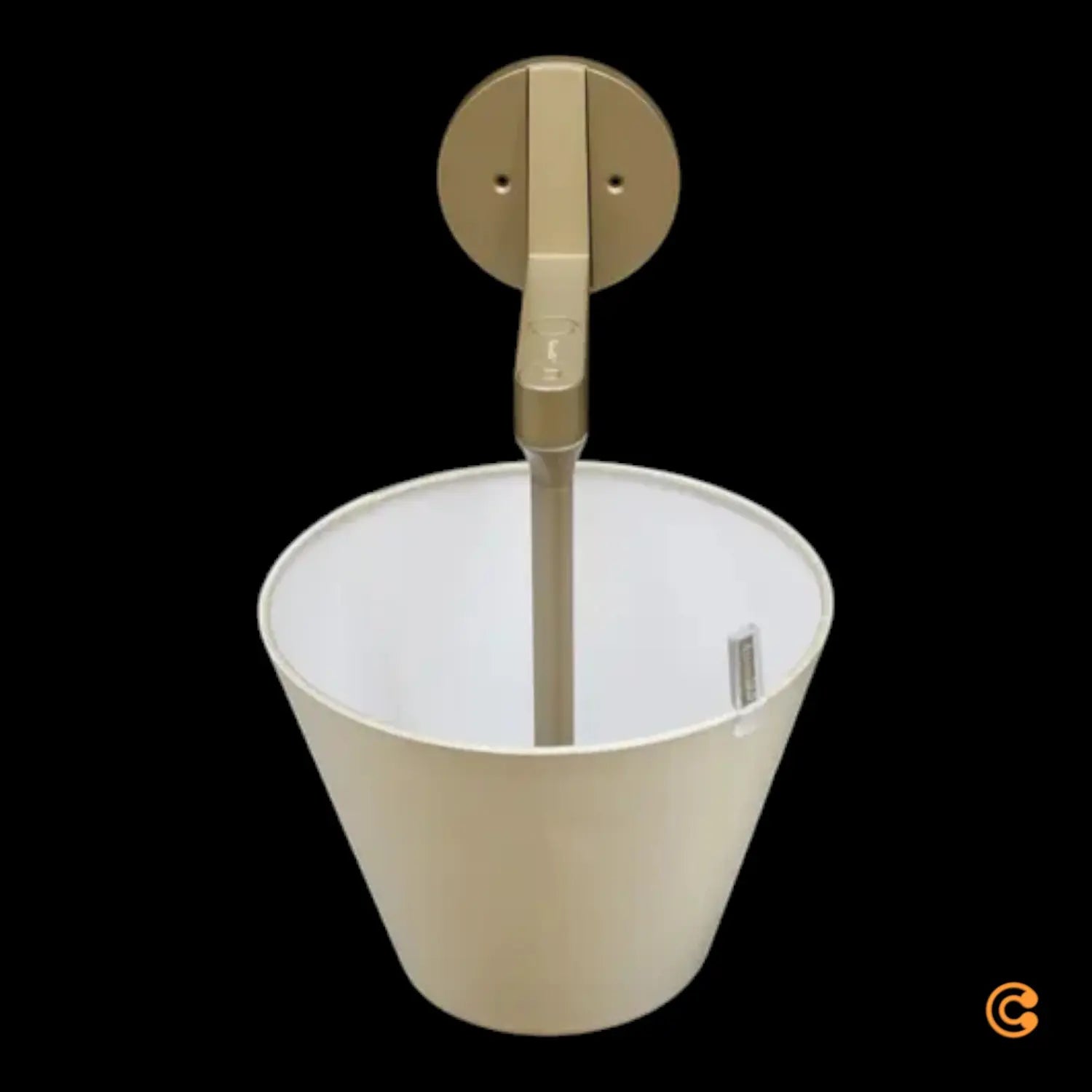 B-Ware Wandleuchte Wandlampe Melampo Bronze Schirm Seidensatin Siehe Text/Foto - 8052993005021
