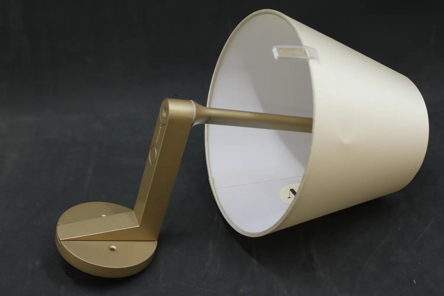 B-Ware Wandleuchte Wandlampe Melampo Bronze Schirm Seidensatin Siehe Text/Foto - 8052993005021