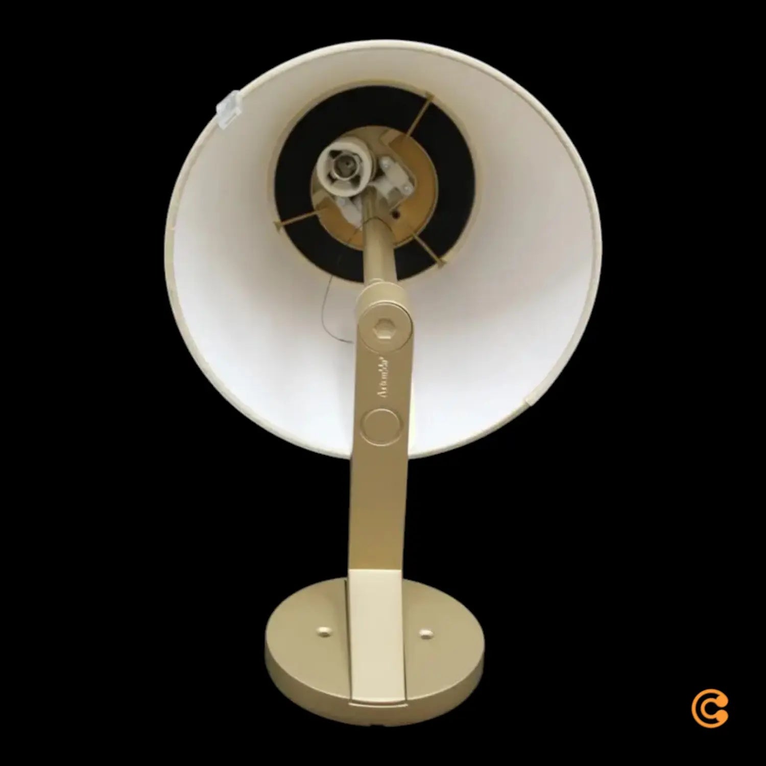 B-Ware Wandleuchte Wandlampe Melampo Bronze Schirm Seidensatin Siehe Text/Foto - 8052993005021