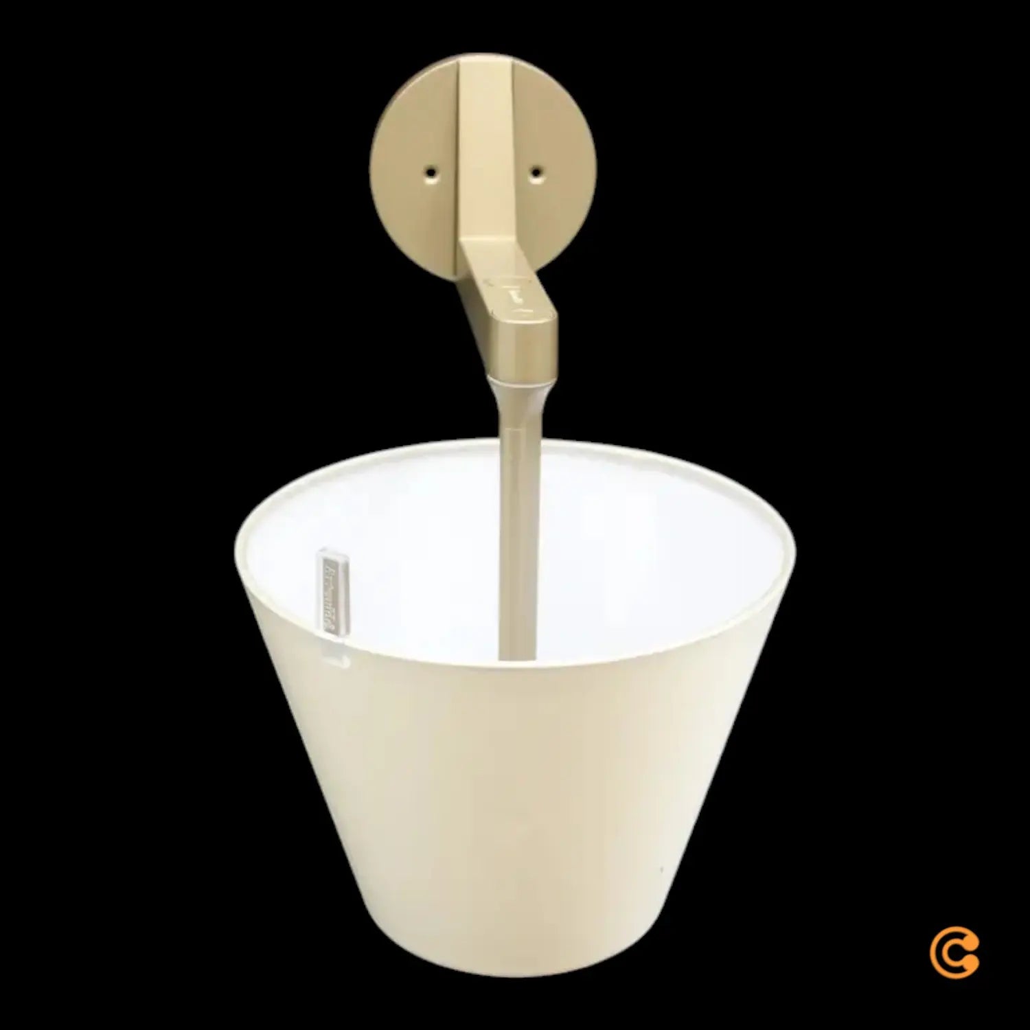 B-Ware Wandleuchte Wandlampe Melampo Bronze Schirm Seidensatin Siehe Text/Foto - 8052993005021