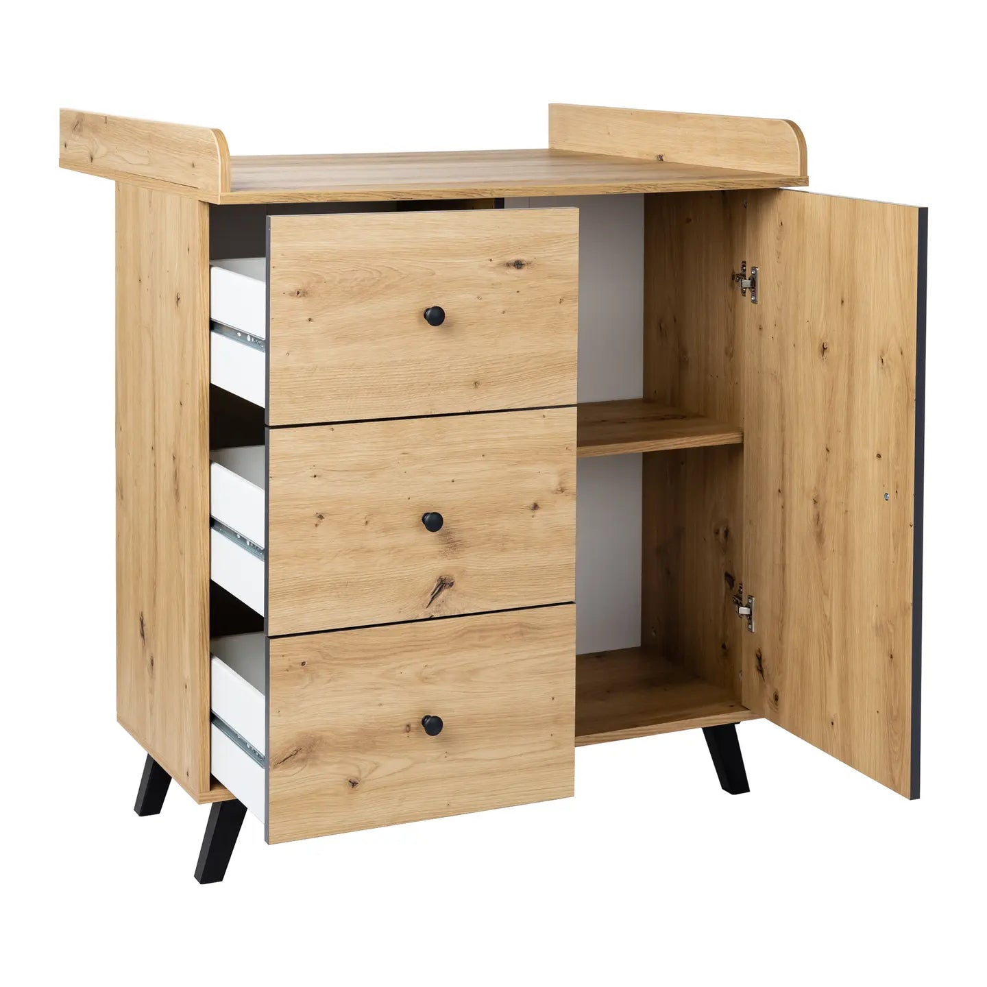 B-Ware Arthur Berndt Wickelkommode Kommode Baby Wickelaufsatz Niklas Weiß Stauraum - 4260633364344