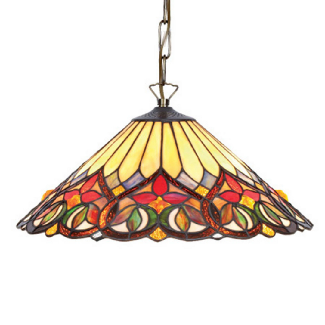 Artistar Hängeleuchte Anni Tiffany Stil Pendelleuchte Hängelampe Glasdesign E27 B-Ware - 36110266013004