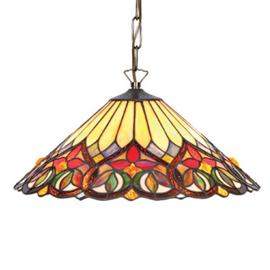 Artistar Hängeleuchte Anni Tiffany Stil Pendelleuchte Hängelampe Glasdesign E27 B-Ware - 36110266013004