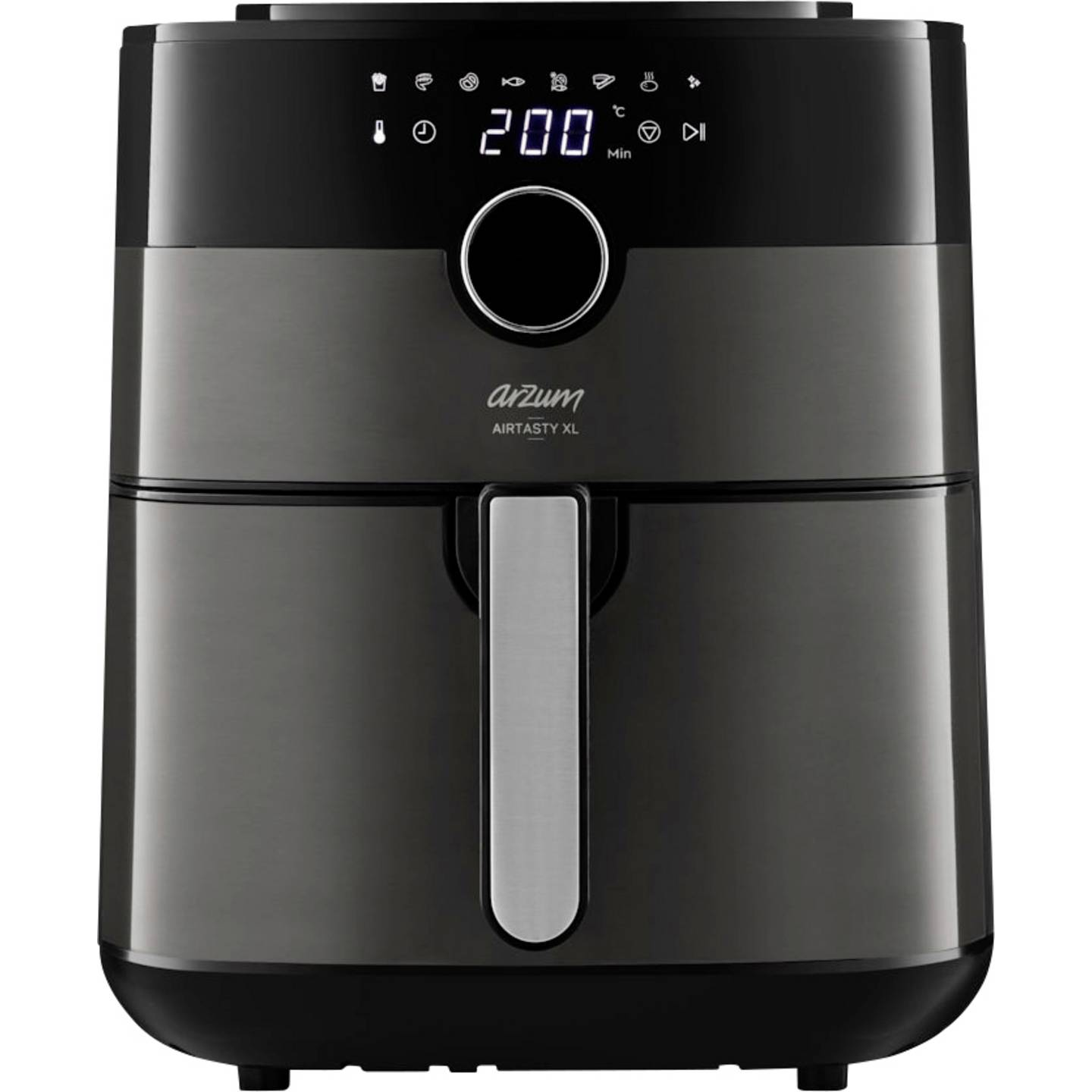 B-Ware Arzum Heissluftfritteuse Fritteuse Airfryer 6 L 1750 W Heißluft Schwarz Silber - 8693184917367