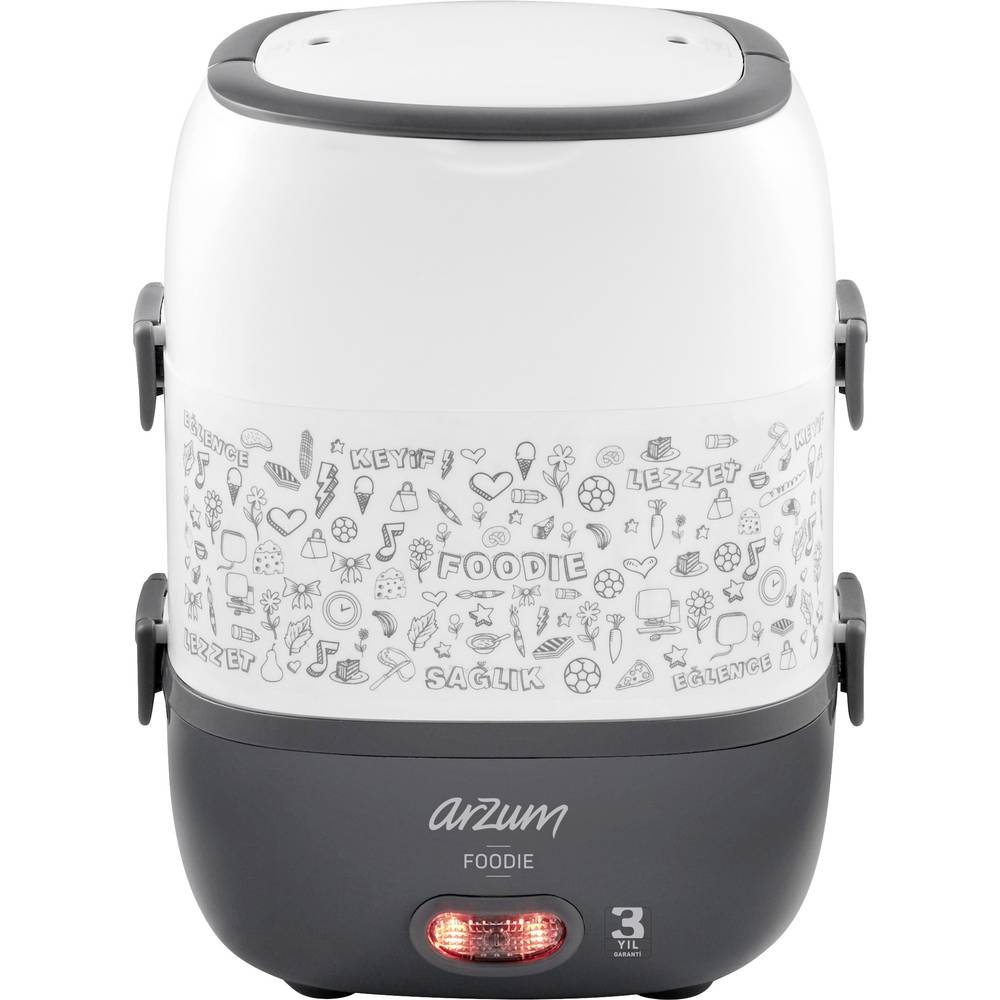 arzum AR1073W AR1073 Lunchbox Brotdose Elektrische Weiß Mobiler Behälter - 8693184960851