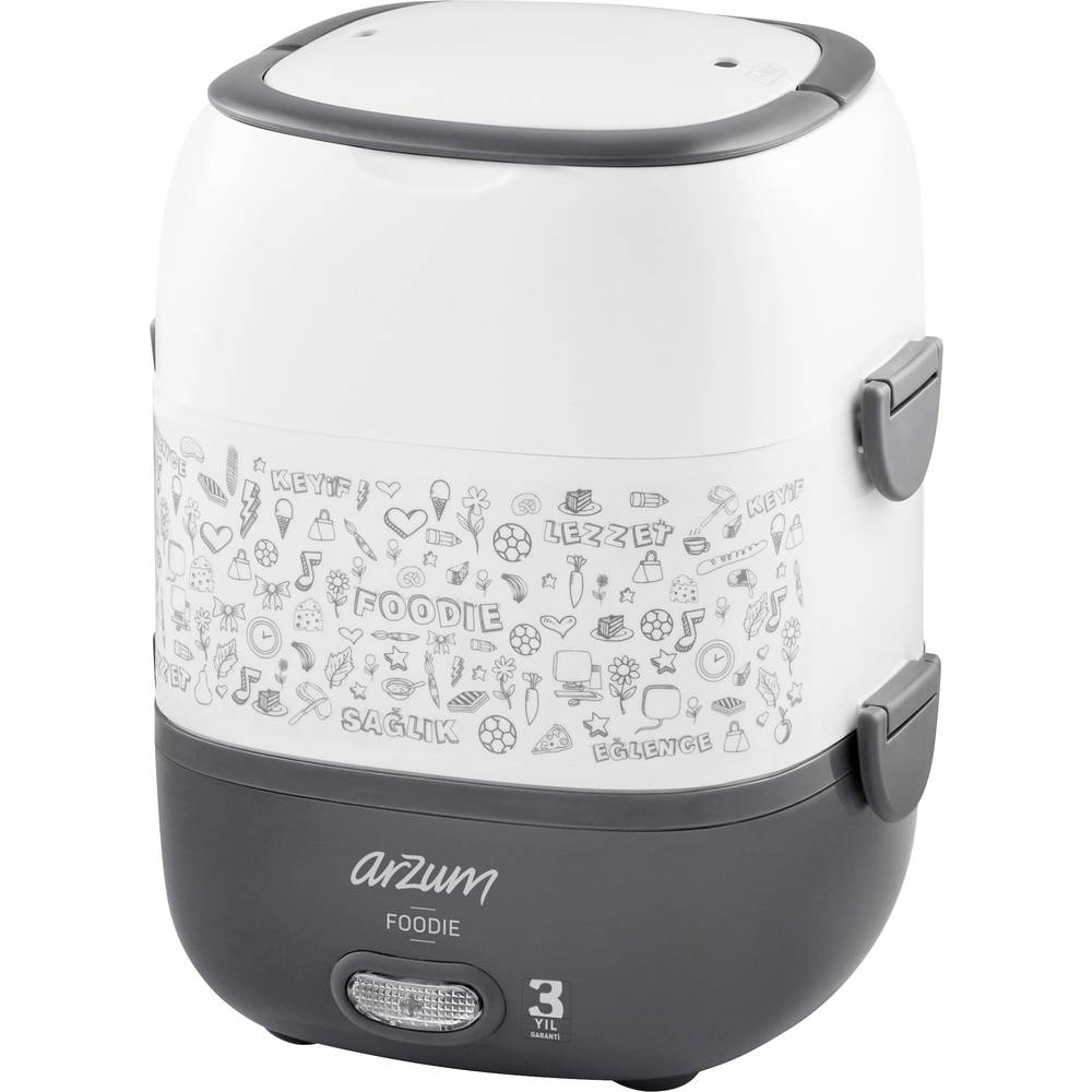 arzum AR1073W AR1073 Lunchbox Brotdose Elektrische Weiß Mobiler Behälter - 8693184960851