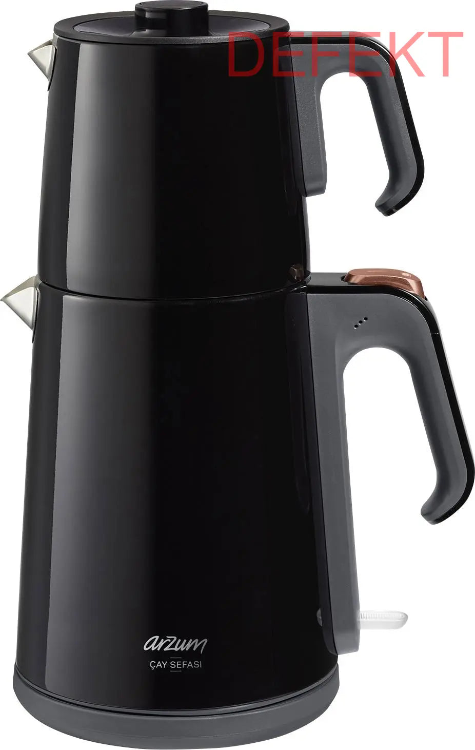 D-Ware Arzum Ar3080 S Teebereiter Kanne Schwarz Teekocher Edelstahlkessel Defektware - 8693184911426