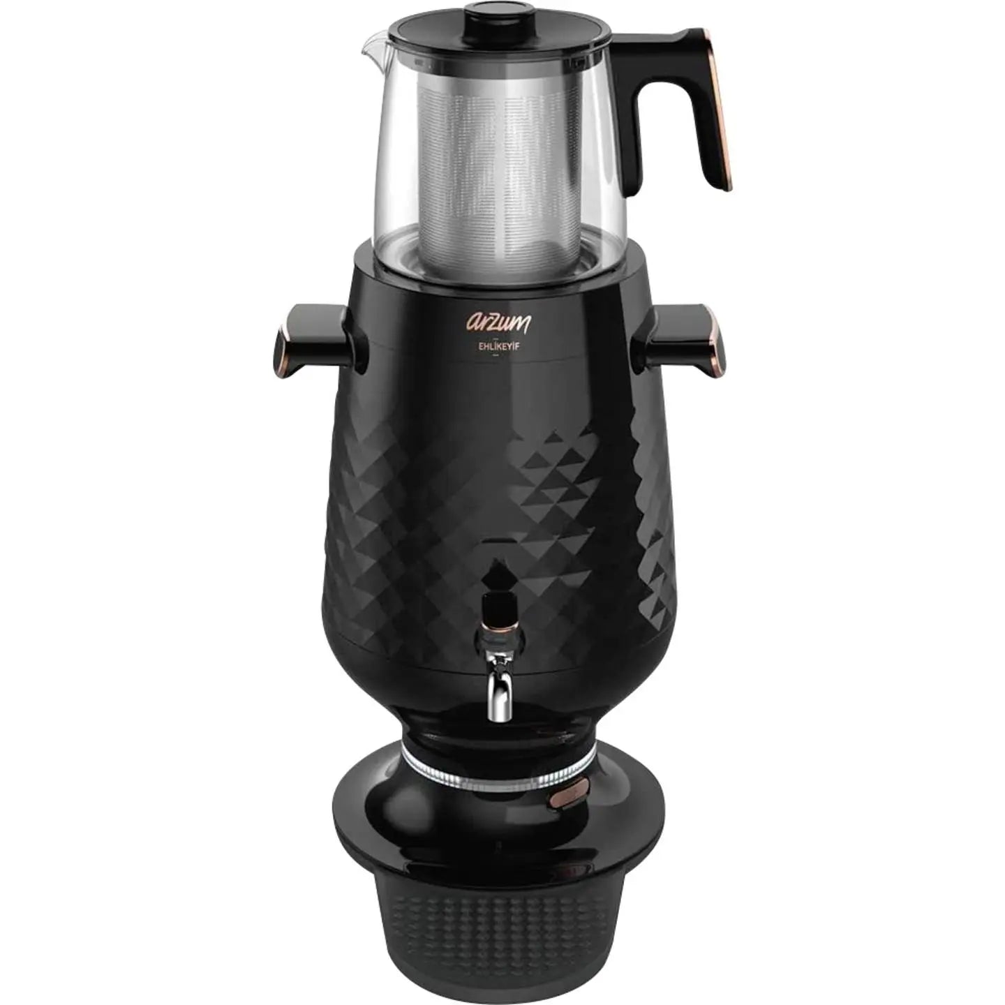 B-Ware Arzum Samowar Teebereiter Teemaschine Schwarz Wasserkocher Teegerät - 8693184910153