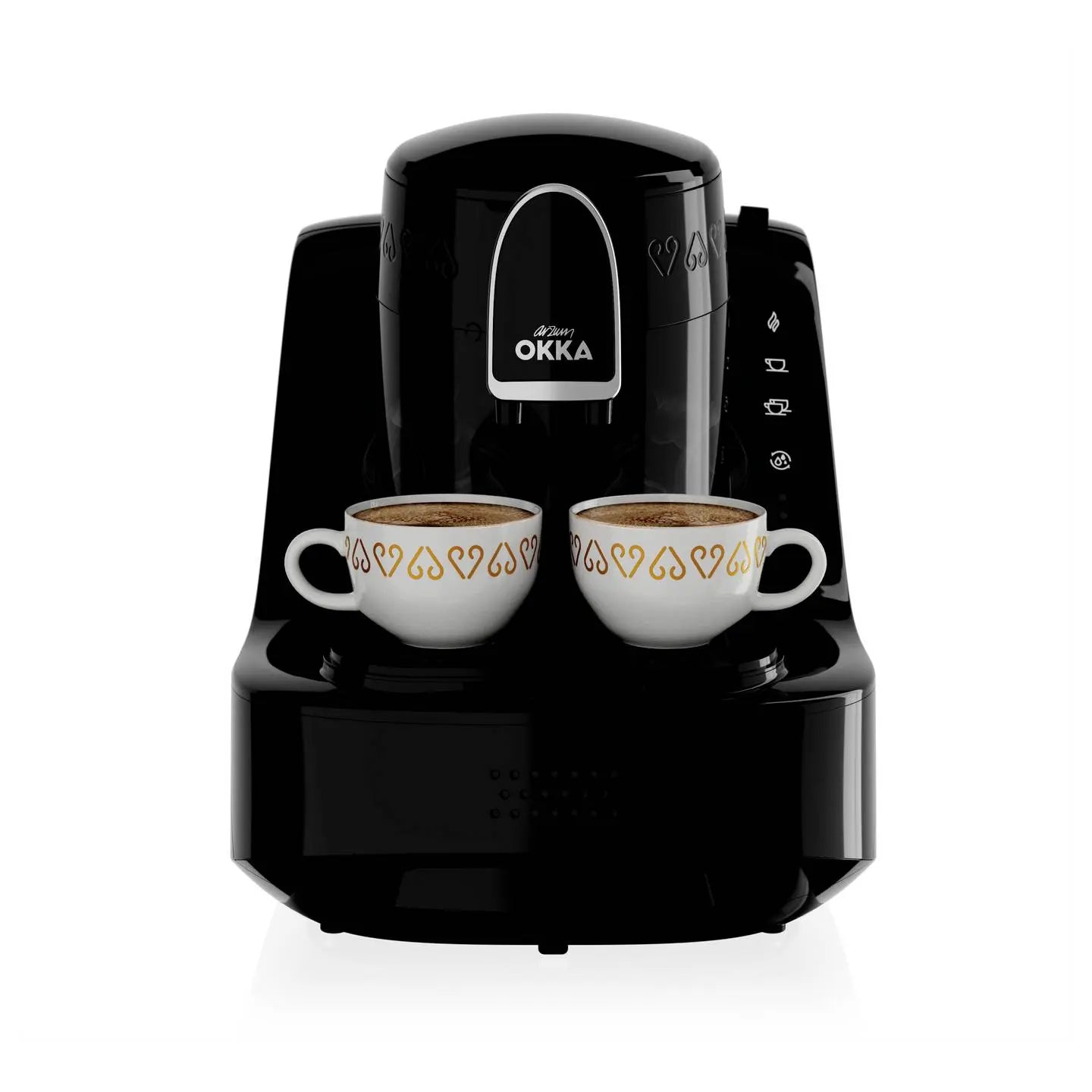 B-Ware Arzum Okka Elit Mokka Kaffeemaschine Schwarz, Chrom - 8693184919057