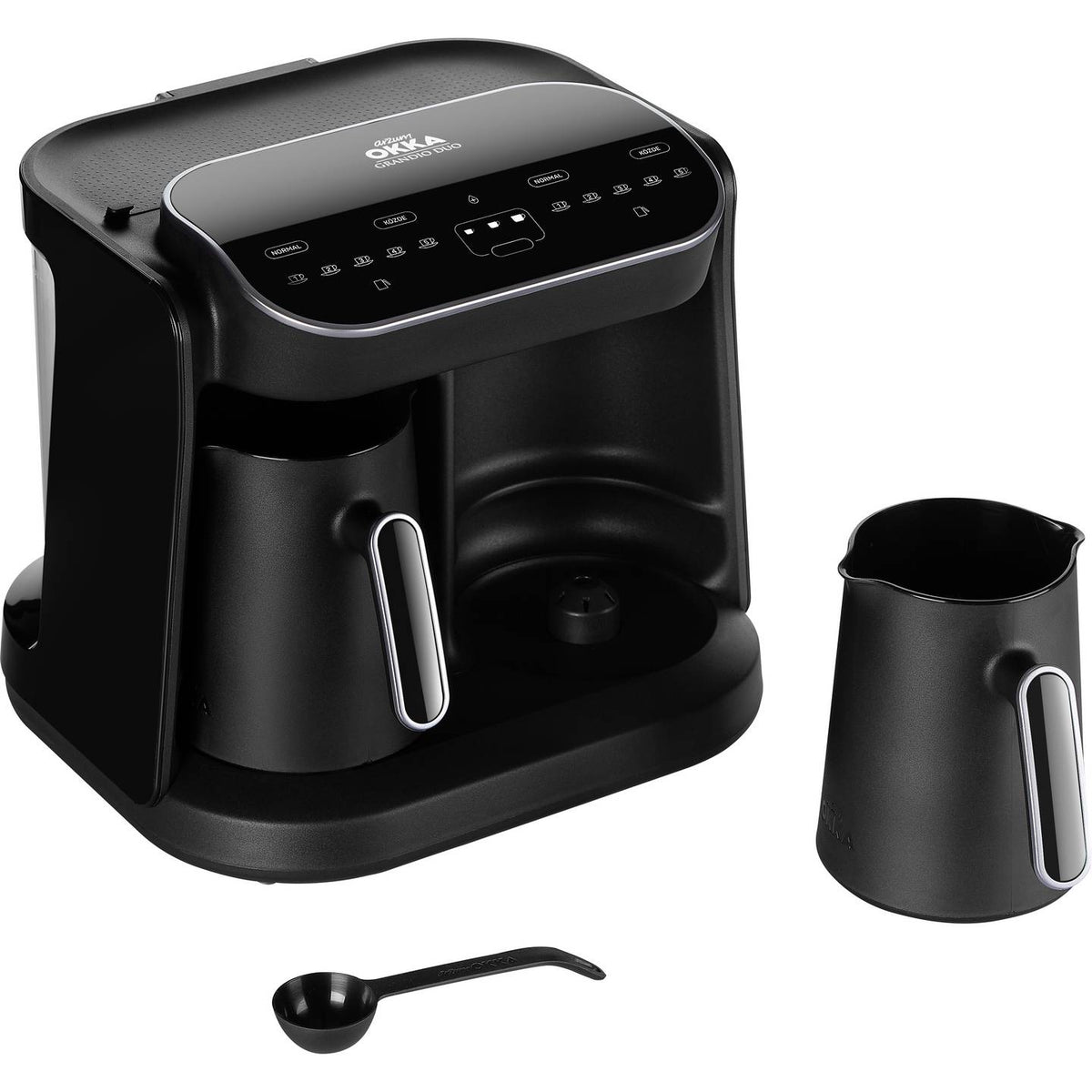 Arzum Mokkamaschine Kaffeemaschine Okka Grandio Duo Schwarz Chrom LED Display - 8693184910429