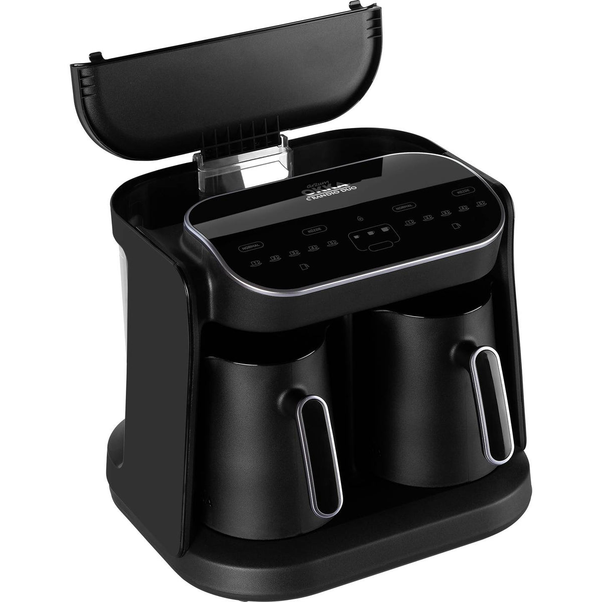 Arzum Mokkamaschine Kaffeemaschine Okka Grandio Duo Schwarz Chrom LED Display - 8693184910429