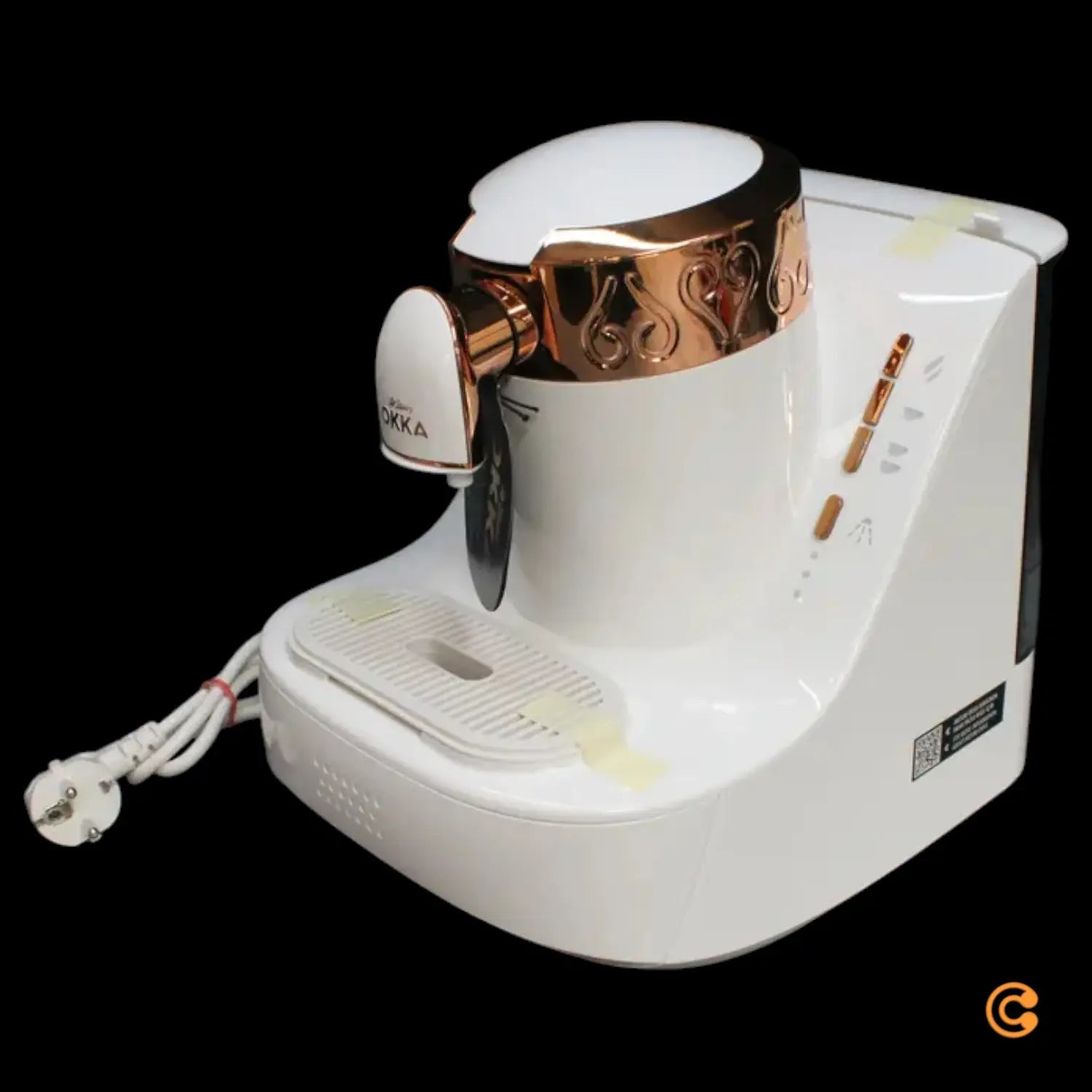 C-Ware Arzum Okka Mokka Automat Wassertank 0,95 Liter Bis Zu Zwei Tassen Weiß Kupfer - 8693184950227