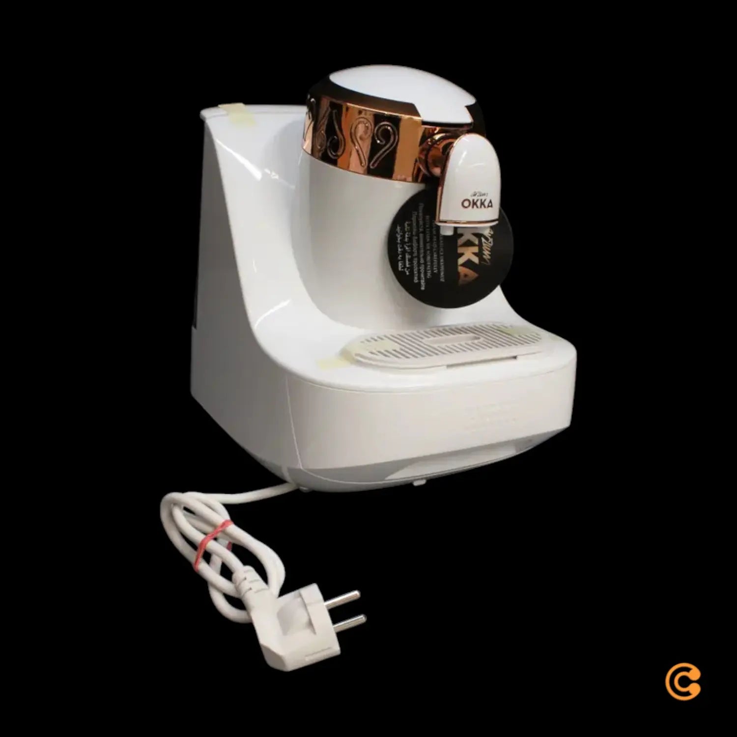 C-Ware Arzum Okka Mokka Automat Wassertank 0,95 Liter Bis Zu Zwei Tassen Weiß Kupfer - 8693184950227