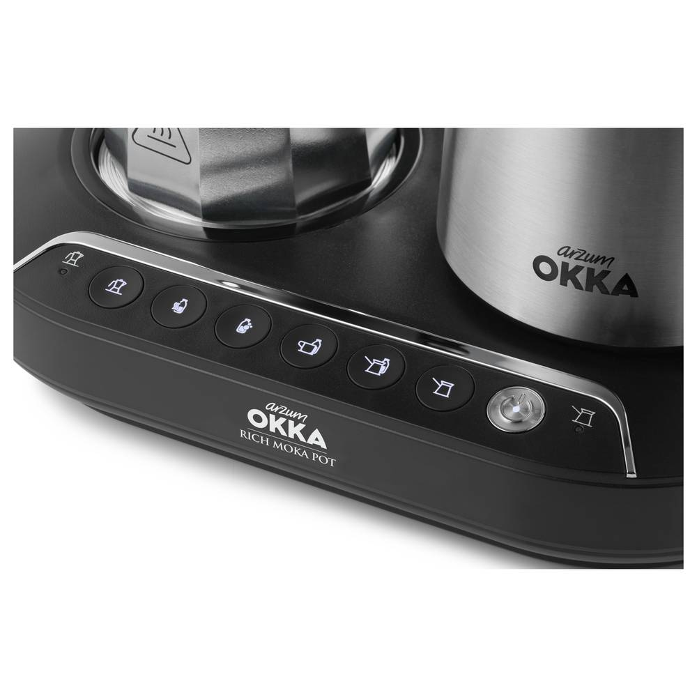 Arzum Okka Ok0027 0500 Mokka Pot Kaffeekocher Kaffeemaschine Chrom Küchengerät B-Ware - 8693184916599