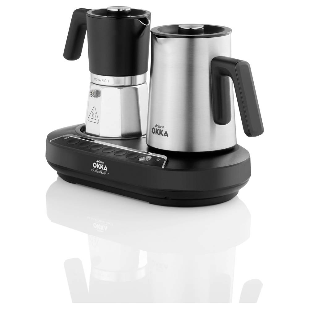 Arzum Okka Ok0027 0500 Mokka Pot Kaffeekocher Kaffeemaschine Chrom Küchengerät B-Ware - 8693184916599