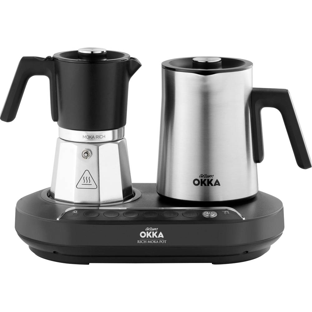 Arzum Okka Ok0027 0500 Mokka Pot Kaffeekocher Kaffeemaschine Chrom Küchengerät B-Ware - 8693184916599
