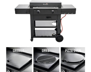 B-Ware Char-Broil Griddle Gasgrill Versa-Tile 3-in-1 Kachel-System Grill Pizzaofen BBQ