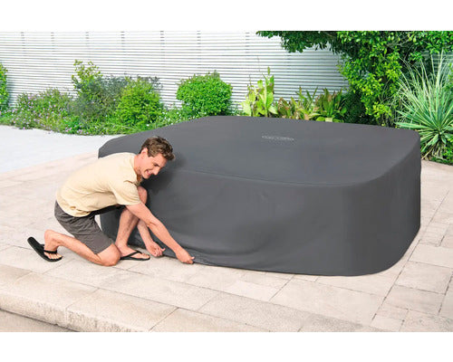 LAY-Z-SPA BW60333 X Large Square Thermal Hot Tub Cover - Grey - 6941607350881