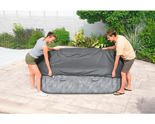 LAY-Z-SPA BW60333 X Large Square Thermal Hot Tub Cover - Grey - 6941607350881