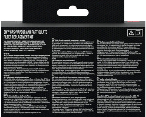 3M Pestizid-Filterkit für Atemschutzmasken 6003BC1 Schutz vor Dämpfen 2 Stück - 5902658117367