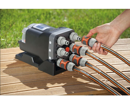 GARDENA Bewässerungscomputer Master Wasserverteiler automatisches Gießen Set - 4078500055918