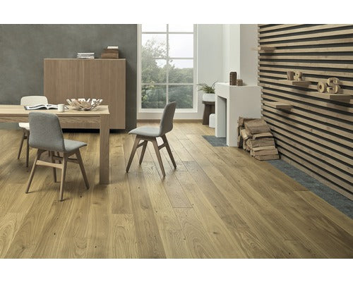 Skandor Parkett Shore Oak Eiche Landhausdiele gebürstet 1092x180mm 14mm dick - 4306517318895