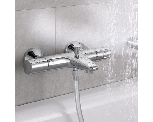 Grohe Badewannenarmatur Precision Start mit Thermostat chrom 90mm hoch - 4005176323553