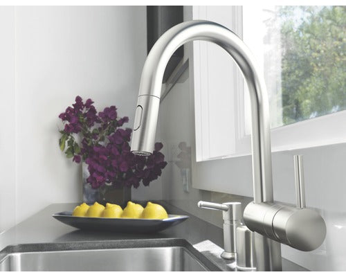 GROHE Küchenarmatur Einhand-Spültischbatterie Minta Handbrause supersteel matt - 4005176465116
