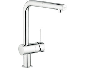 B-Ware GROHE Küchenarmatur Wasserhahn Spültischarmatur MINTA Chrom mit Handbrause