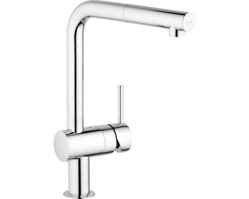 GROHE Küchenarmatur Wasserhahn Spültischarmatur MINTA Chrom mit Handbrause - 4005176824425